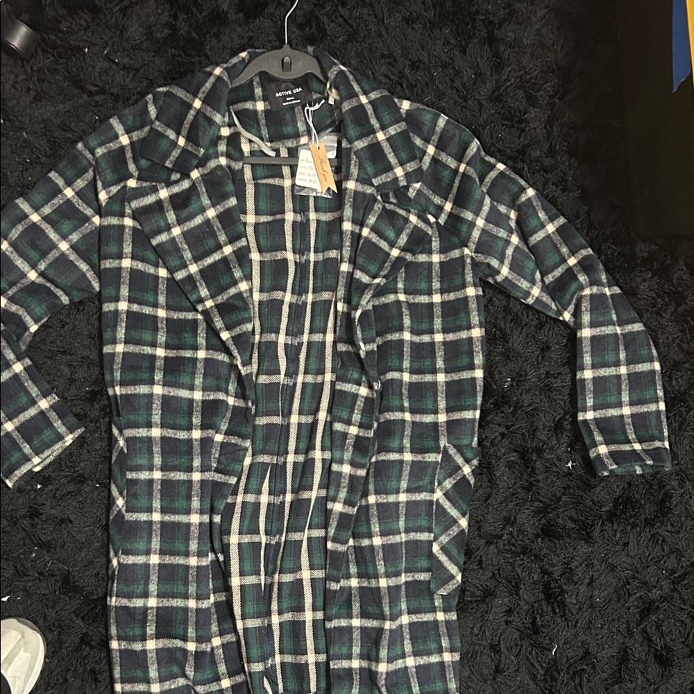 Plaid Long Coat